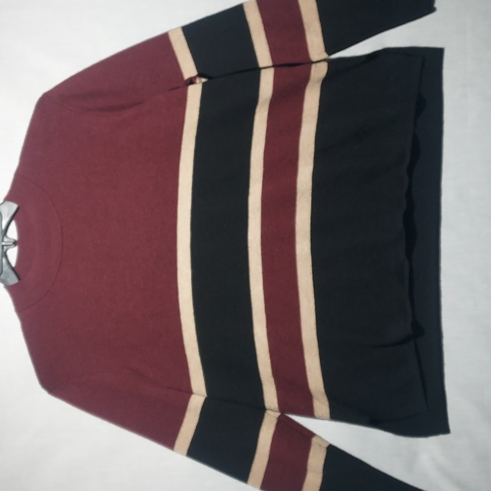 Brooks Brothers 100% extra fine merino wool womens crew neck sweater size XL